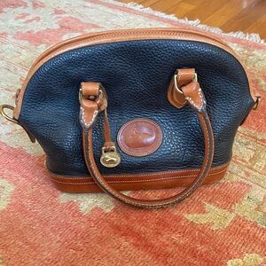 Dooney & Bourke Black and Brown Satchel